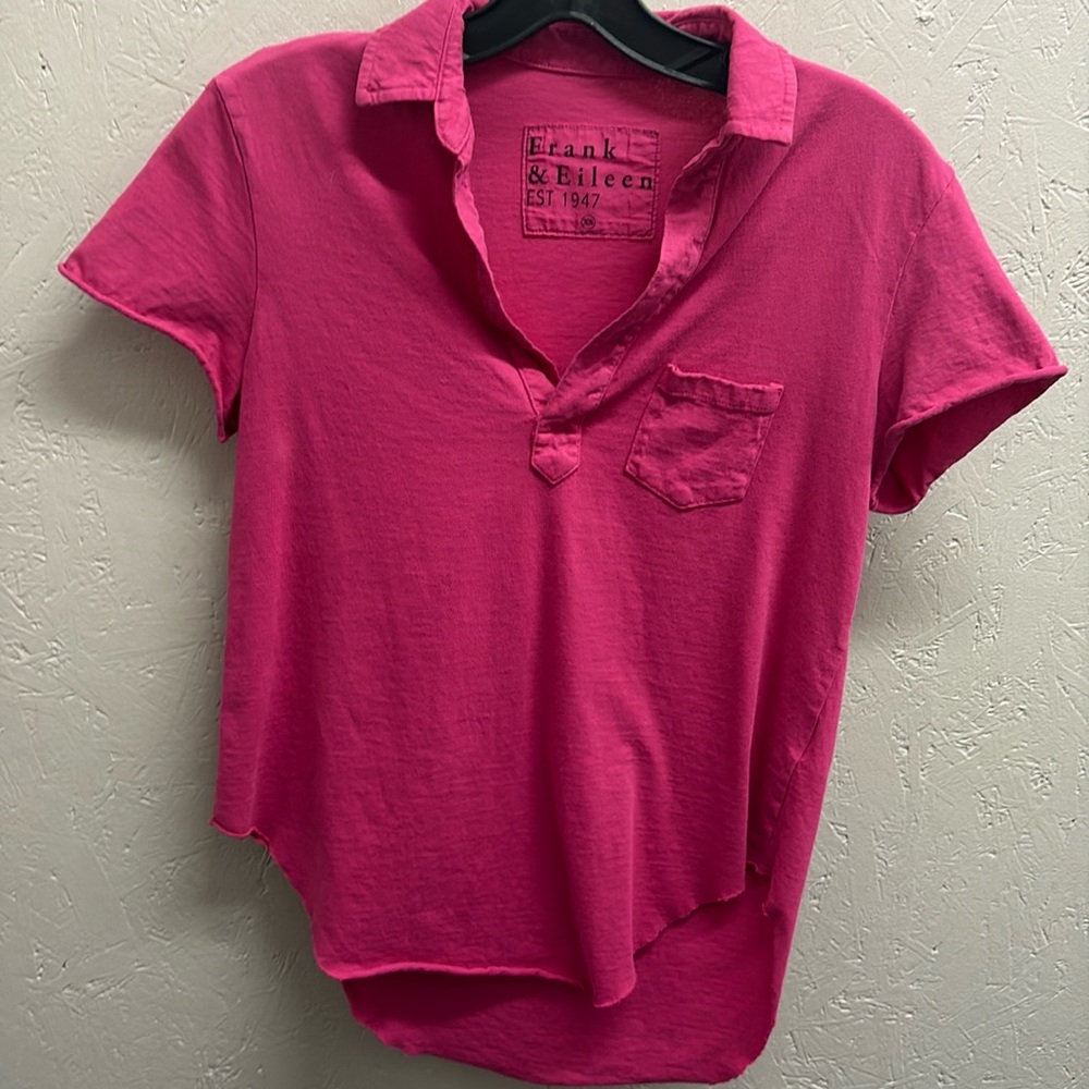 Frank & Eileen Charlotte Perfect Polo Heritage Jersey, Pink, XS